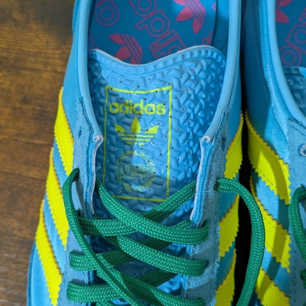 NEW Adidas SL 72 OG Sneakers Womens Sz 6.5 Sky Rush Solar Yellow Lucid Pink - Picture 9 of 16